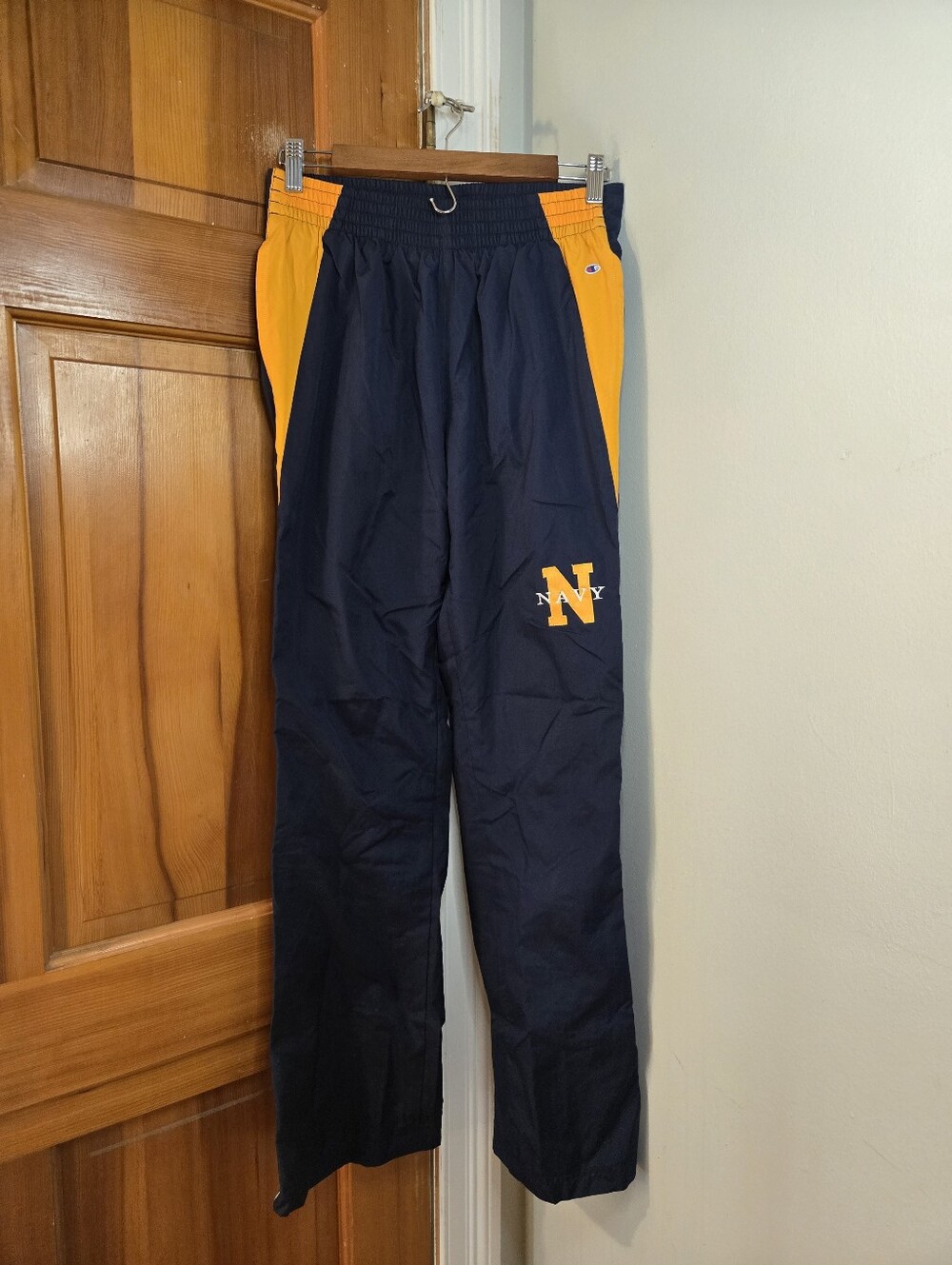 Champion Navy Windbreaker Jacket with Full Snap Sides